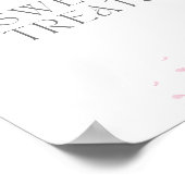 Sweet Leckereien Cherry Blossom Zeichen für Brautp Poster (Ecke)