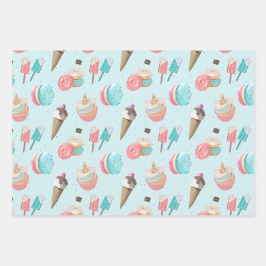 Sweet Leckereien & Cookies Geschenkartikel Geschenkpapier Set (Vorderseite 2)