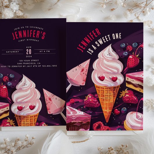 Sweet Leckereien & Delights - Spielerischer erster Einladung