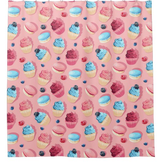 Sweet Leckereien Duschvorhang (Vorderseite)