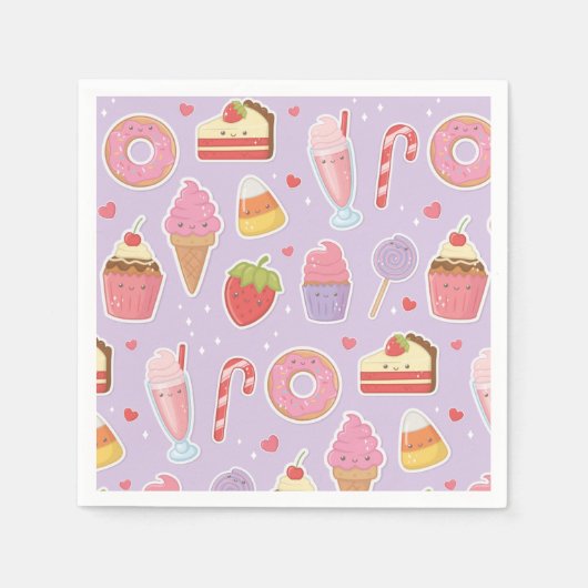 Sweet Leckereien Napkins Serviette (Vorderseite)