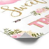 Sweet Leckereien Pumpkin Birthday Baby Shower Favo Poster (Ecke)