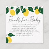 Sweet lemon Babybücher für Kinder Begleitkarte (Vorderseite)