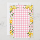 Sweet Lemon Bliss: Eine Babydusche zum Gedenken! Einladung (Rückseite)