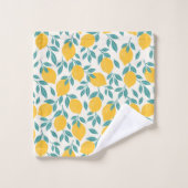 Sweet Lemon Branches Muster Badhandtuch Set (Waschlappen)