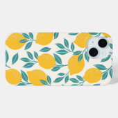 Sweet Lemon Branches Muster Case-Mate iPhone Hülle (Rückseite (Horizontal))