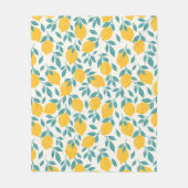 Sweet Lemon Branches Muster Fleecedecke (Vorderseite)