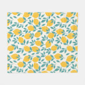 Sweet Lemon Branches Muster Fleecedecke (Vorderseite (Horizontal))