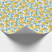 Sweet Lemon Branches Muster Geschenkpapier (Ecke)