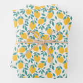 Sweet Lemon Branches Muster Geschenkpapier Set (Beispiel)