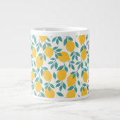 Sweet Lemon Branches Muster Jumbo-Tasse (Vorderseite)