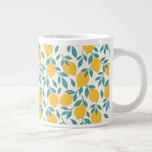 Sweet Lemon Branches Muster Jumbo-Tasse