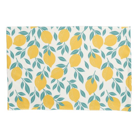 Sweet Lemon Branches Muster Kissenbezug (Vorderseite-Links)