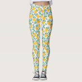 Sweet Lemon Branches Muster Leggings (Vorderseite)