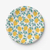 Sweet Lemon Branches Muster Pappteller (Vorderseite)