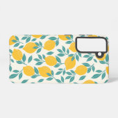 Sweet Lemon Branches Muster Samsung Galaxy Hülle (Rückseite (Horizontal))