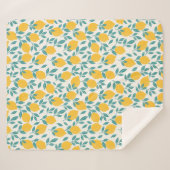 Sweet Lemon Branches Muster Sherpadecke (Vorderseite (Horizontal))