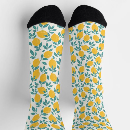Sweet Lemon Branches Muster Socken (Oben)