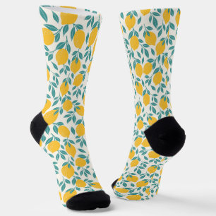 Sweet Lemon Branches Muster Socken