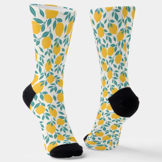 Sweet Lemon Branches Muster Socken (Gewinkelt)