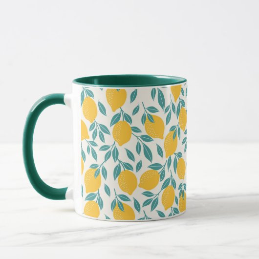 Sweet Lemon Branches Muster Tasse (Links)