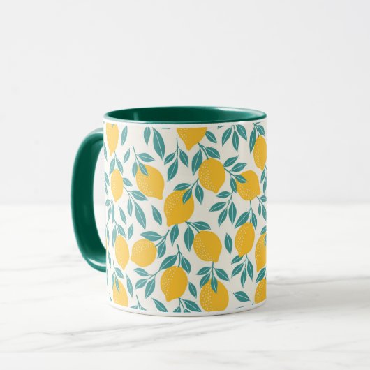 Sweet Lemon Branches Muster Tasse (Vorderseite Links)