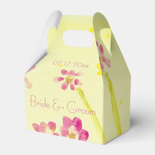 Sweet Lemon Limon und Pink Floral Geschenkschachtel (Vorderseite)