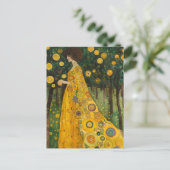 Sweet Lemon Trees Woman im Klimt Stil Postkarte (Stehend Vorderseite)