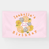 Sweet Lemon Two-tti Fruity Birthday Banner (Horizontal)