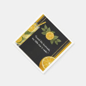 Sweet Lemonade Chalkboard Stand Baby Dusche Serviette (Ecke)