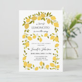Sweet Lemoncito Boho Citrus Baby Dusche Einladung (Stehend Vorderseite)