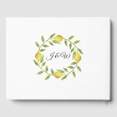 Sweet Lemons & Greenerity Wedding Gästebuch (Rückseite)