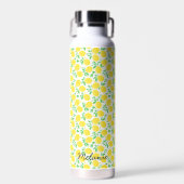 Sweet Lemons Leaf Muster Personalisiert Trinkflasche (Vorne)