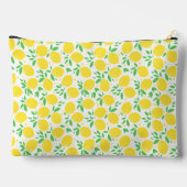 Sweet Lemons Leaf Muster Personalisiert Zubehörtasche (Rückseite)