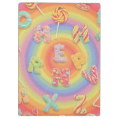 Sweet Letters von Natasha Us Klemmbrett (Rückseite)