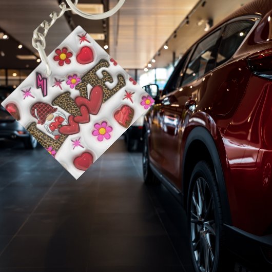 "Sweet Liebe" Acrylischer Schlüsselanhänger