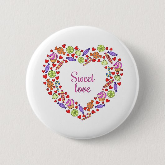 Sweet Liebe Button (Vorderseite)