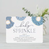 Sweet Liebe | Donut Baby Sprinkle Foil Einladung (Stehend vorne)