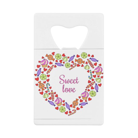 Sweet Liebe Geldbeutel Flaschenöffner (Vorderseite)