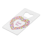 Sweet Liebe Geldbeutel Flaschenöffner (Rückseite Schrägansicht)