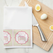 Sweet Liebe Geschirrtuch (Viertel Falte)