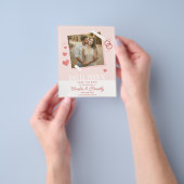 Sweet Liebe Herz Foto Save the Date Einladung Flyer (Gruppe)