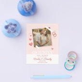 Sweet Liebe Herz Foto Save the Date Einladung Flyer (Einzeln)