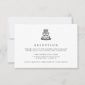 Sweet Liebe | Hochzeitsempfangskarte Einladung (Vorderseite)