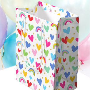 Sweet Liebe Hört Regenbogen Sterne Valentine Mittlere Geschenktüte