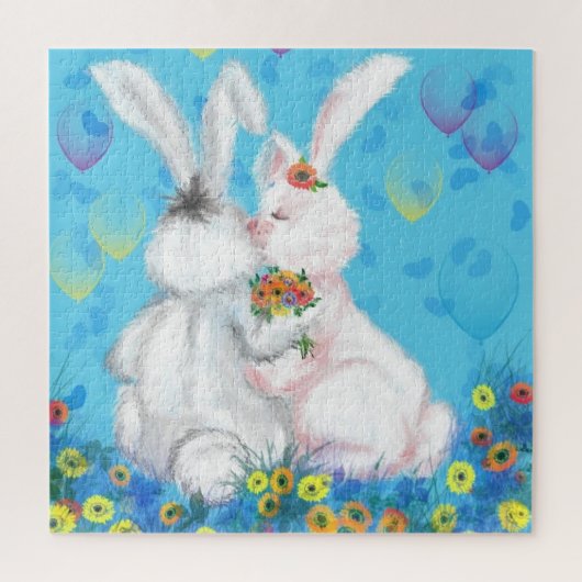 Sweet Liebe - Kiss - Hug - Puzzle (Vertikal)