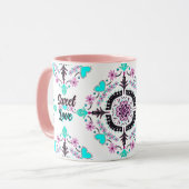 Sweet Liebe Lieben personalisieren Tasse (Vorderseite Links)