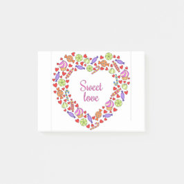 Sweet Liebe Post-it Klebezettel