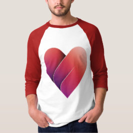 Sweet Liebe Red Heart Design Raglan T-Shirt