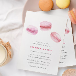Sweet Liebe | Rosa Macaron Bridal Dusche Einladung